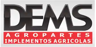 Logo DEMS Agropartes en versión clara para fondo oscuro