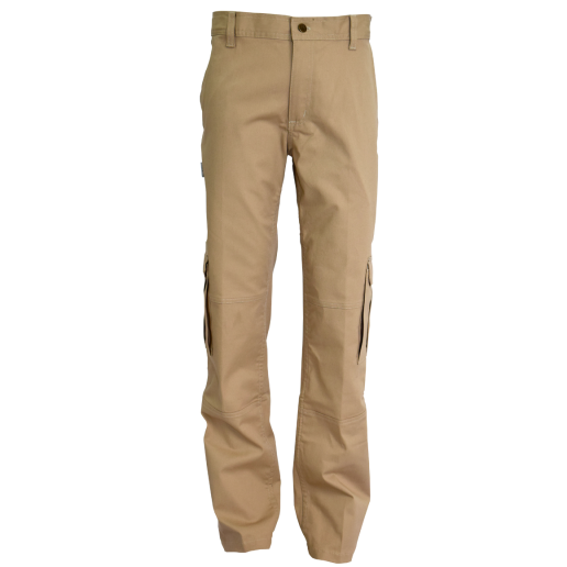 Pantalón cargo Dos Bueyes color arena, de frente